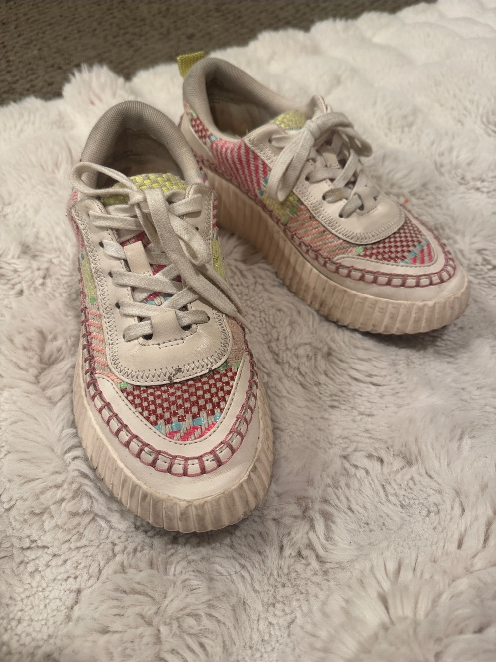 Dolce Vita Denae Cream Platform Sneakers
